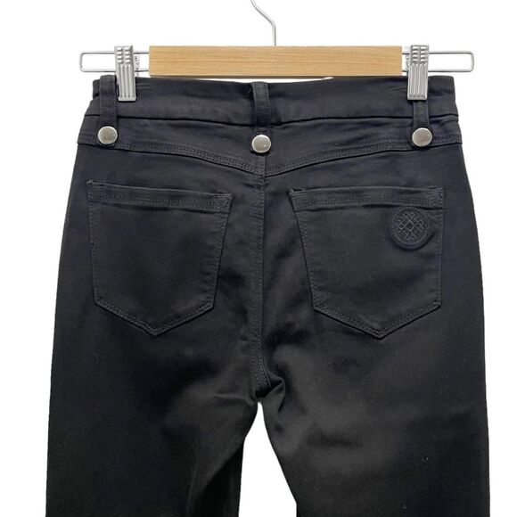 Laurie Felt Black Silky Denim Lace-Up Fly Boot-Cut Flare Jeans Size XXS 26 | 2 - Picture 7 of 13